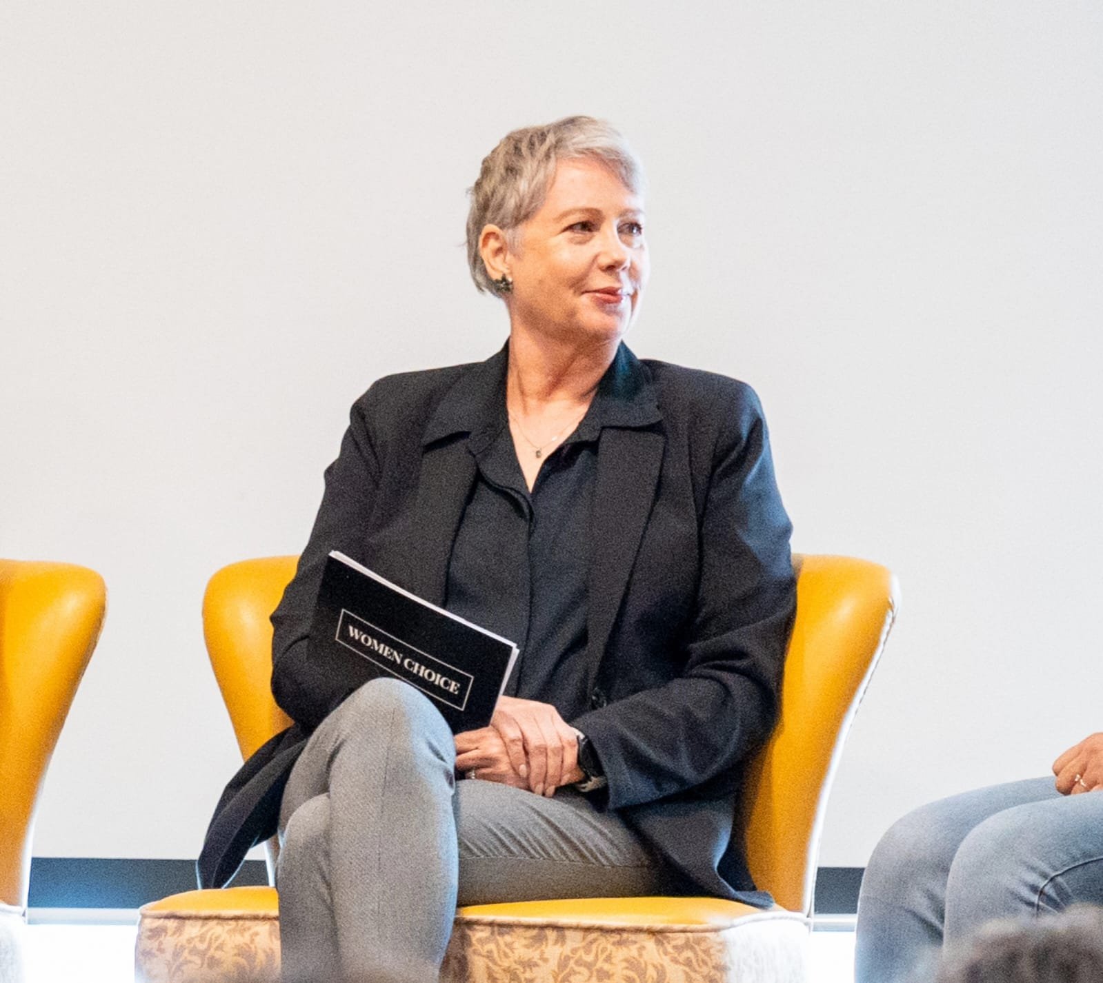 Natalie Gleeson speaking with an audience